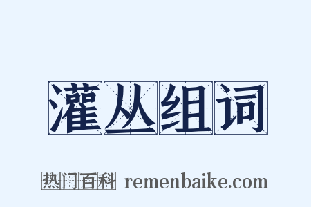 灌丛组词是什么意思的图片